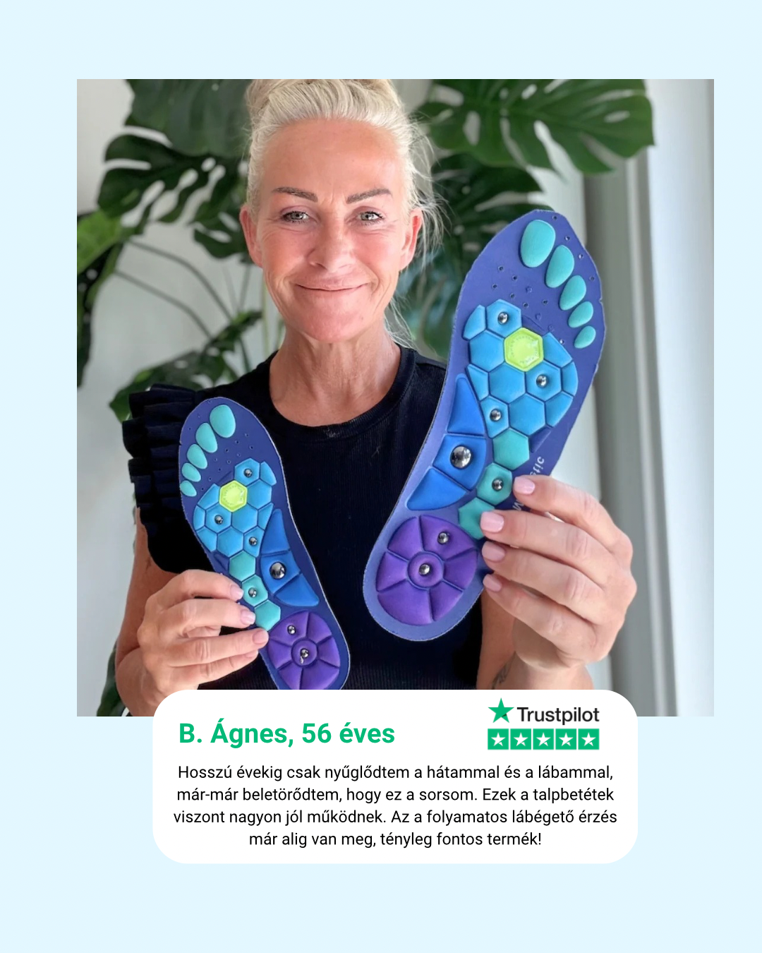 VENTRA Mágneses Akupresszúrás Talpbetét