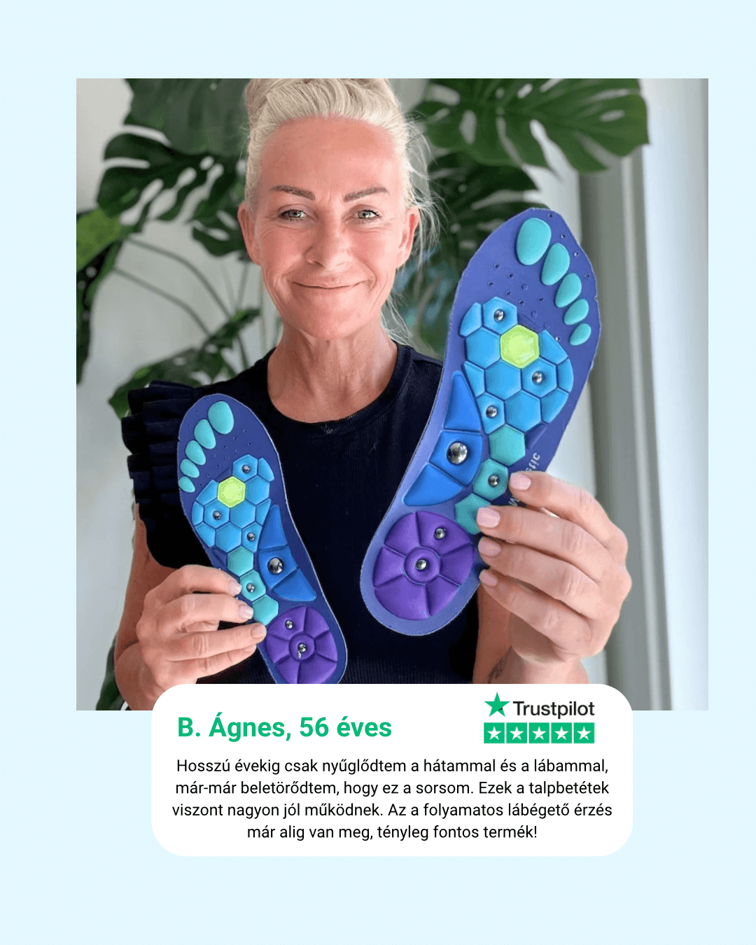 VENTRA Mágneses Akupresszúrás Talpbetét