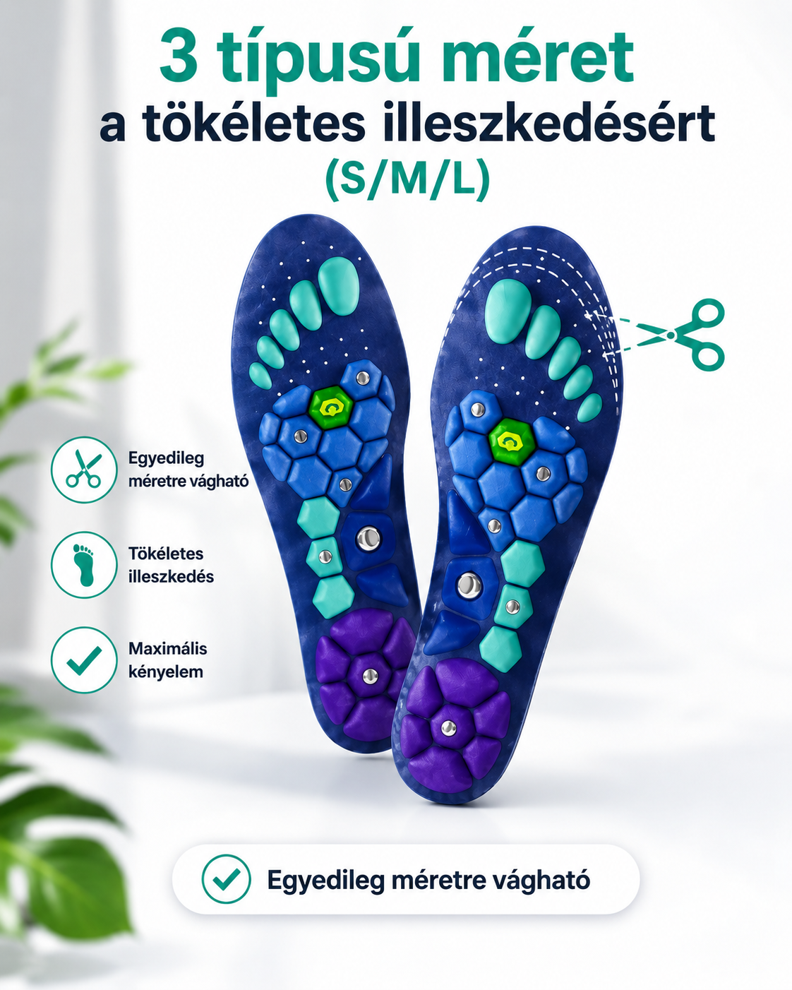 VENTRA Mágneses Akupresszúrás Talpbetét